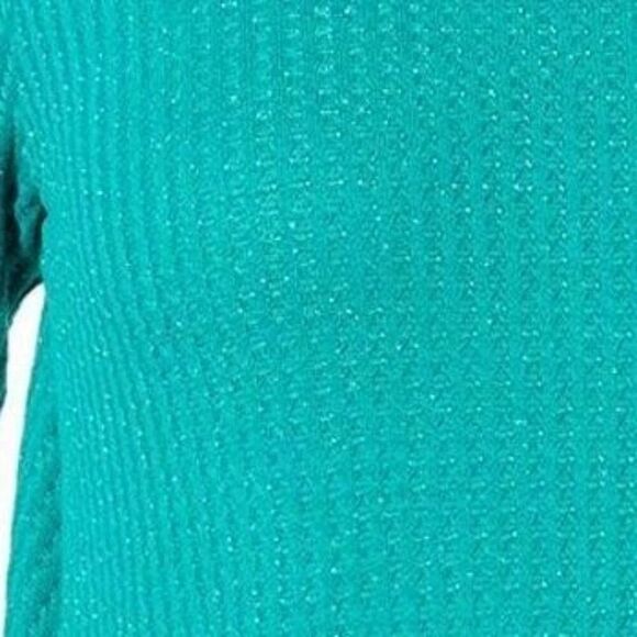 LOGO By Lori Goldstein Waffle Top Size Medium Pockets NWOT - Picture 4 of 12